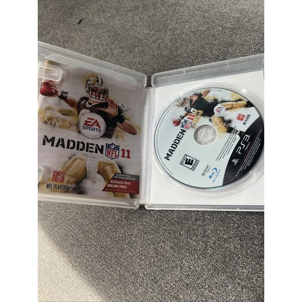 EA Sports Madden NFL 11 Video Game PS3 Drew Brees Cover Football CIB